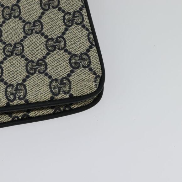 GUCCI GG Supreme Sherry Line Shoulder Bag Pvc Navy Gold 41 02 013 - Picture 13 of 16